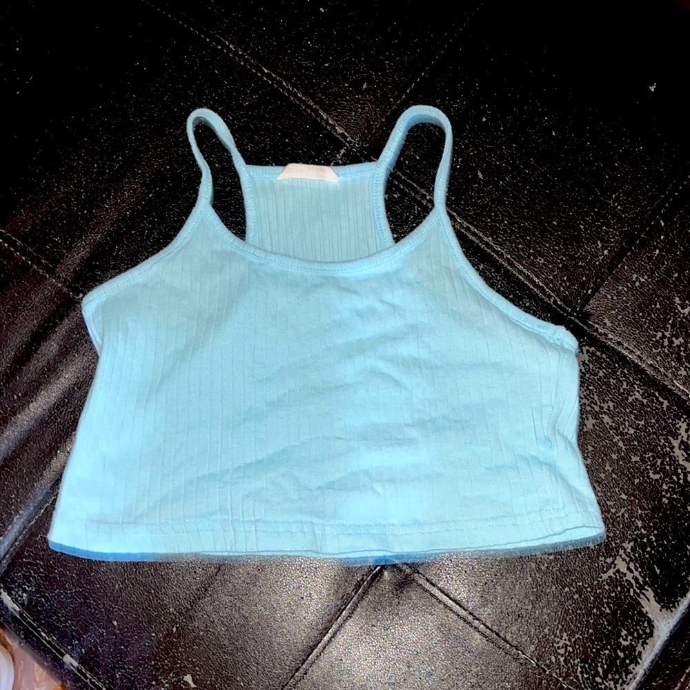 blue crop top 11-12y from shein